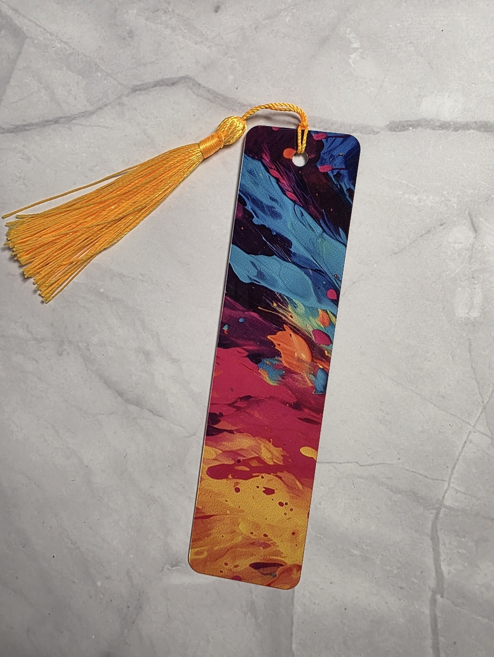 Vibrant Abstract Metal Bookmark - Picture 4 of 4